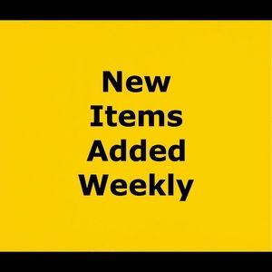New items are added weekly😁